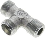 Trójnik hydrauliczny LE, gwinty R 1/2"-15 L (M22x1,5), stal ocynkowana