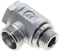 Złączka hydrauliczna kątowa Banjo, nastawna, G 1/2" 18 L (M26x1,5), stal ocynkowana