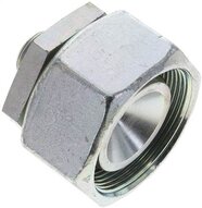 Złączka prosta hydrauliczna, redukcyjna, 38 S-12 S (M20x1,5), uszczelnienie stożkowe, stal ocynkowana