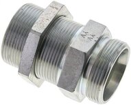 Złączka hydrauliczna prosta, grodziowa, gwint 35 L (M45x2), stal ocynkowana