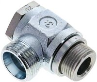 Złączka hydrauliczna kątowa Banjo, nastawna, G 3/4" 20 S (M30x2), stal ocynkowana