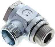 Złączka hydrauliczna kątowa Banjo, nastawna, G 3/4" 20 S (M30x2), stal ocynkowana