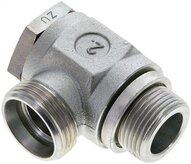 Złączka hydrauliczna kątowa Banjo, nastawna, G 3/4" 22 L (M30x2), stal ocynkowana