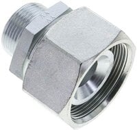 Złączka prosta hydrauliczna, redukcyjna, 38 S-25 S (M36x2), uszczelnienie stożkowe, stal ocynkowana