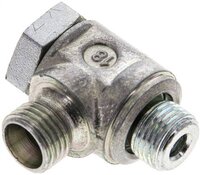 Złączka hydrauliczna kątowa Banjo, nastawna, G 1/8" 6 LL (M10x1), stal ocynkowana