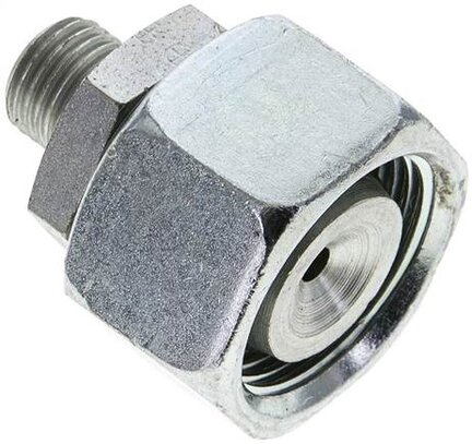 Złączka prosta hydrauliczna, redukcyjna, 20 S-6 S (M14x1,5), uszczelnienie stożkowe, stal ocynkowana