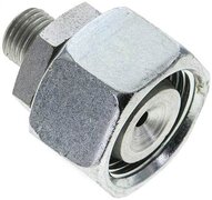 Złączka prosta hydrauliczna, redukcyjna, 20 S-6 S (M14x1,5), uszczelnienie stożkowe, stal ocynkowana