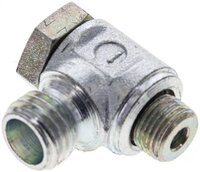Złączka hydrauliczna kątowa Banjo, nastawna, G 1/8" 6 L (M12x1,5), stal ocynkowana