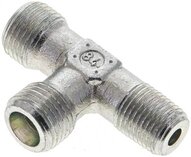 Trójnik hydrauliczny LE, gwinty R 1/4"-8 S (M16x1,5), stal ocynkowana