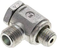 Złączka hydrauliczna kątowa Banjo, nastawna, gwint M 12x1,5-6 S (M14x1,5), stal ocynkowana