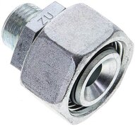Złączka prosta hydrauliczna, redukcyjna, 22 L-12 L (M18x1,5), uszczelnienie stożkowe, stal ocynkowana