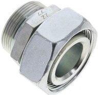 Złączka prosta hydrauliczna, redukcyjna, 42 L-35 L (M45x2), uszczelnienie stożkowe, stal ocynkowana