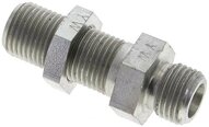 Złączka hydrauliczna prosta, grodziowa, gwint 8 S (M16x1,5), stal ocynkowana