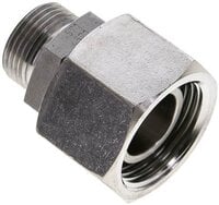 Złączka prosta hydrauliczna, redukcyjna, 22 L-15 L (M22x1,5), uszczelnienie stożkowe, stal nierdzewna