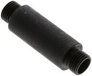 Złączka hydrauliczna prosta, grodziowa, do wspawania, gwint 10 L (M16x1,5), stal fosforanowa