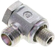 Złączka hydrauliczna kątowa Banjo, nastawna, gwint M 12x1,5-8 L (M14x1,5), stal ocynkowana