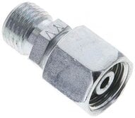 Złączka prosta hydrauliczna, redukcyjna, 8 S-6 S (M14x1,5), uszczelnienie stożkowe, stal ocynkowana
