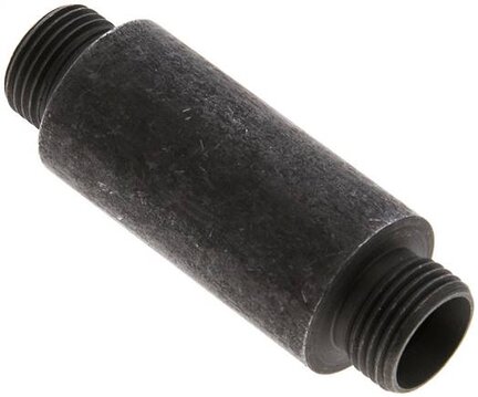 Złączka hydrauliczna prosta, grodziowa, do wspawania, gwint 12 L (M18x1,5), stal fosforanowa