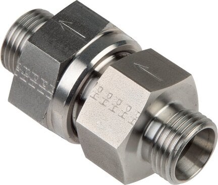 Zawór zwrotny hydrauliczny 12 L (M18x1,5), stal nierdzewna