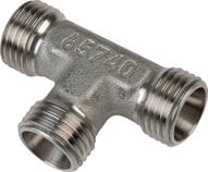 Trójnik hydrauliczny T, gwinty zewnętrzne 25 S (M36x2), stal nierdzewna