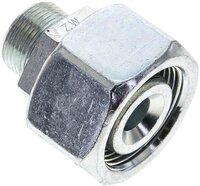 Złączka prosta hydrauliczna, redukcyjna, 25 S-16 S (M24x1,5), uszczelnienie stożkowe, stal ocynkowana