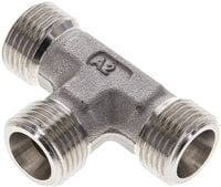 Trójnik hydrauliczny T, gwinty zewnętrzne 10 S (M18x1,5), stal nierdzewna