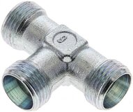 Trójnik hydrauliczny T, gwinty zewnętrzne 12 L (M18x1,5), stal ocynkowana