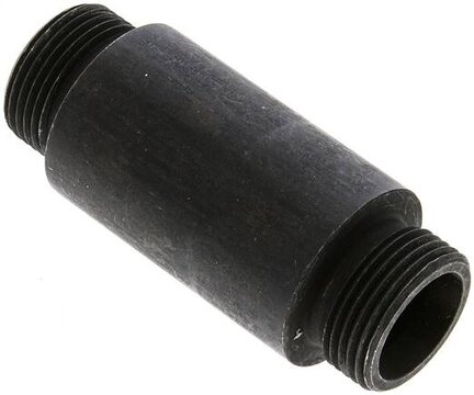 Złączka hydrauliczna prosta, grodziowa, do wspawania, gwint 20 S (M30x2), stal fosforanowa