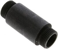 Złączka hydrauliczna prosta, grodziowa, do wspawania, gwint 20 S (M30x2), stal fosforanowa