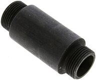 Złączka hydrauliczna prosta, grodziowa, do wspawania, gwint 20 S (M30x2), stal fosforanowa