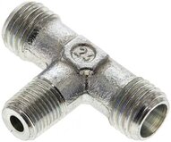 Trójnik hydrauliczny T, gwint R 1/8"-6 L (M12x1,5), stal ocynkowana