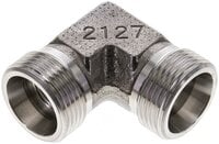 Kolanko hydrauliczne 90 st., gwint zewnętrzny 20 S (M30x2), stal nierdzewna