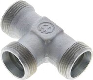 Trójnik hydrauliczny T, gwinty zewnętrzne 18 L (M26x1,5), stal ocynkowana