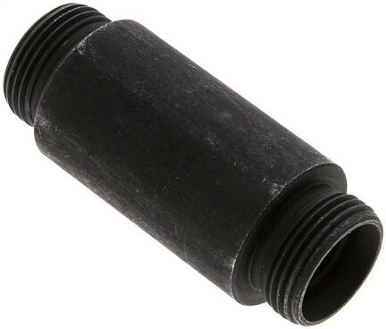 Złączka hydrauliczna prosta, grodziowa, do wspawania, gwint 22 L (M30x2), stal fosforanowa