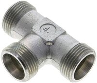 Trójnik hydrauliczny T, gwinty zewnętrzne 20 S (M30x2), stal ocynkowana