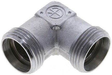 Kolanko hydrauliczne 90 st., gwint zewnętrzny 22 L (M30x2), stal ocynkowana