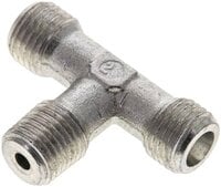 Trójnik hydrauliczny T, gwint R 1/4"-6 S (M14x1,5), stal ocynkowana