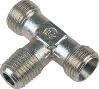 Trójnik hydrauliczny, gwint M 8x1 (stożkowy)-4 LL (M8x1), stal ocynkowana