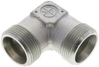 Kolanko hydrauliczne 90 st., gwint zewnętrzny 25 S (M36x2), stal ocynkowana