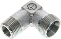Kolanko hydrauliczne 90 st., gwintowane, M 18x1,5 (stożkowy)-15 L (M22x1,5), stal ocynkowana