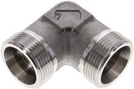 Kolanko hydrauliczne 90 st., gwint zewnętrzny 25 S (M36x2), stal nierdzewna