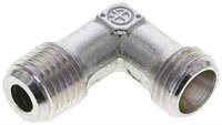 Kolanko hydrauliczne 90 st., gwint NPT 1/4"-8 L (M14x1,5), stal ocynkowana