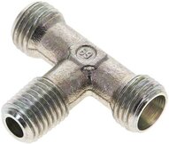 Trójnik hydrauliczny, gwint M 12x1,5 (stożkowy)-8 L (M14x1,5), stal ocynkowana
