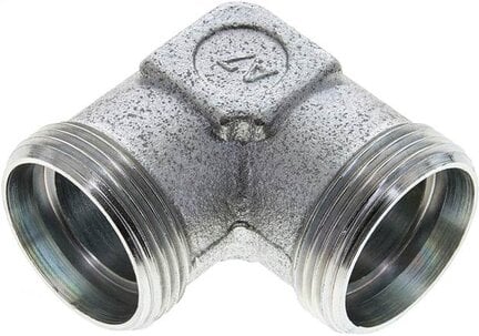 Kolanko hydrauliczne 90 st., gwint zewnętrzny 28 L (M36x2), stal ocynkowana