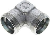 Kolanko hydrauliczne 90 st., gwint zewnętrzny 28 L (M36x2), stal ocynkowana