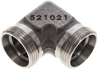 Kolanko hydrauliczne 90 st., gwint zewnętrzny 28 L (M36x2), stal nierdzewna