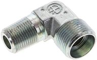 Kolanko hydrauliczne 90 st. gwint R 3/8"-15 L (M22x1,5), stal ocynkowana