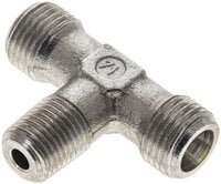 Trójnik hydrauliczny T, gwint R 1/4"-8 S (M16x1,5), stal ocynkowana