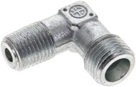 Kolanko hydrauliczne 90 st. gwint R 1/4"-8 S (M16x1,5), stal ocynkowana