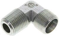 Kolanko hydrauliczne 90 st., gwint NPT 1/2"-15 L (M22x1,5), stal ocynkowana